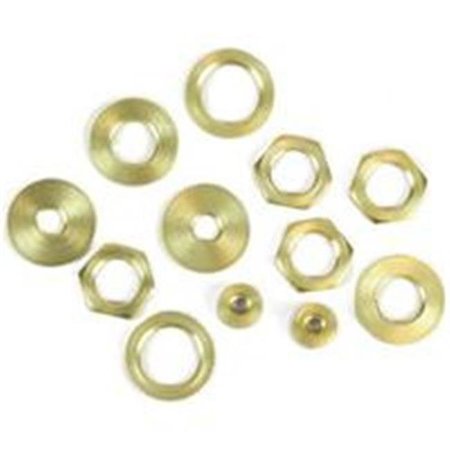 JANDORF Jandorf Specialty Hardw Locknuts Assorted Solid Brass 60168 3404316